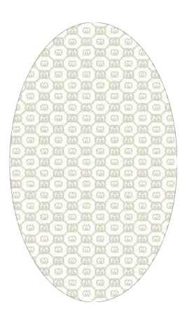 Ковер PERA 0,8х1,5 овал 6461A BROWN / CREAM (РАСПРОДАЖА)